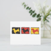 Doxie-3-BOX Briefkaart (Staand voorkant)