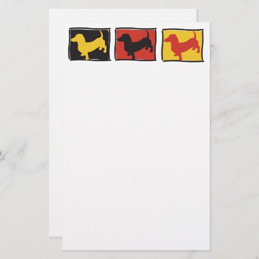 Doxie-3-BOX Briefpapier (Voorkant / Achterkant)