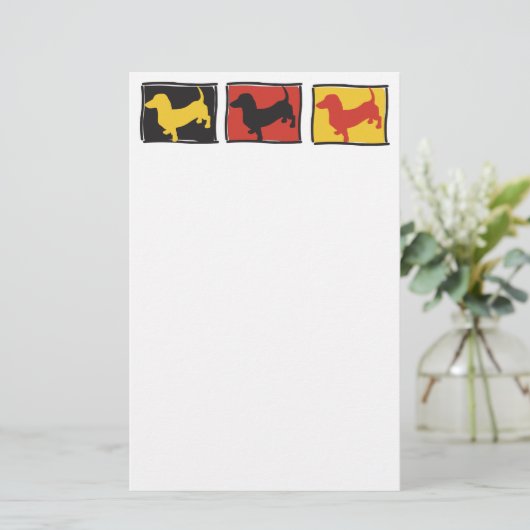 Doxie-3-BOX Briefpapier (Staand voorkant)