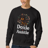 Doxie Auntie Floral Dachshund Shirt Hondenliefhebb (Voorkant)