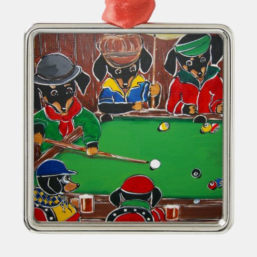 DOXIE BILLIARD METALEN ORNAMENT (Voorkant)