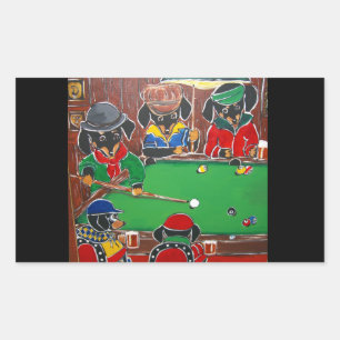 DOXIE BILLIARD RECHTHOEKIGE STICKER