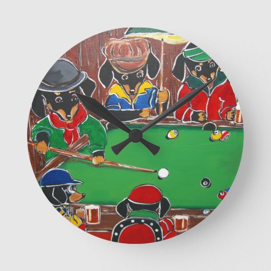 DOXIE BILLIARD RONDE KLOK (Voorkant)