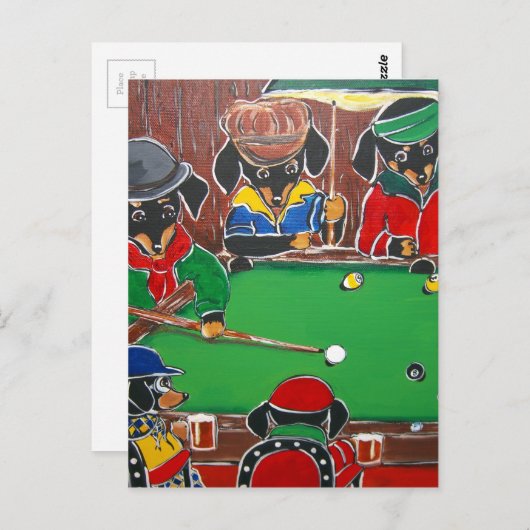DOXIE BILLIARDS BRIEFKAART (Voorkant / Achterkant)