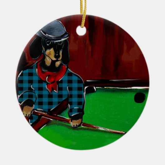 DOXIE BILLIARDS KERAMISCH ORNAMENT (Voorkant)