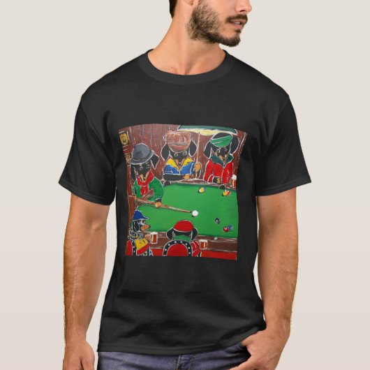 Doxie Billiards T-shirt (Voorkant)
