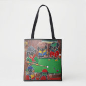 Doxie Billiards Tote Bag (Voorkant)