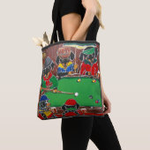 Doxie Billiards Tote Bag (Dichtbij)
