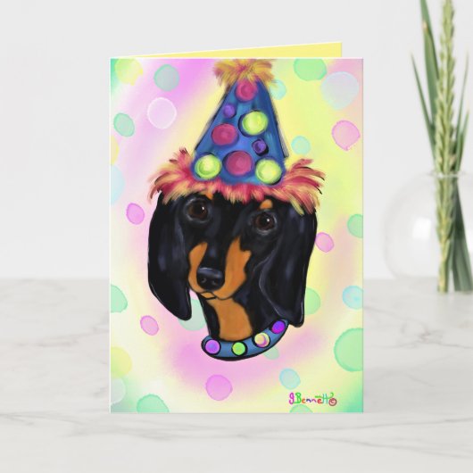 Doxie Birthday Kaart (Voorkant)