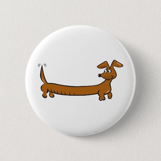 DOXIE-Cartoon Ronde Button 5,7 Cm (Voorkant)