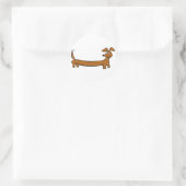 DOXIE-Cartoon Ronde Sticker (Tas)