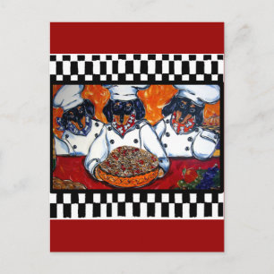 Doxie Chefs Briefkaart