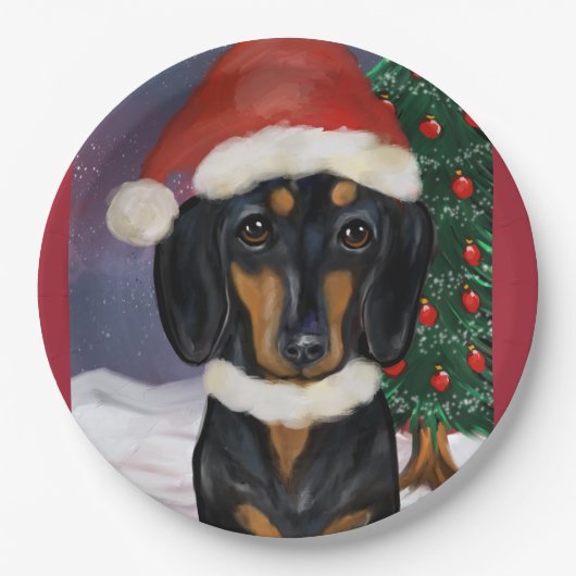 DOXIE CHRISTMAS PAPIEREN BORDJE (Voorkant)
