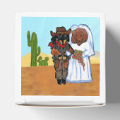 Doxie Cowboy Bruiloft Bedankdoosjes (Bovenkant)