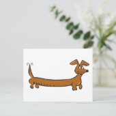 Doxie Dachshund Briefkaart (Staand voorkant)