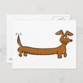 Doxie Dachshund Briefkaart (Voorkant / Achterkant)