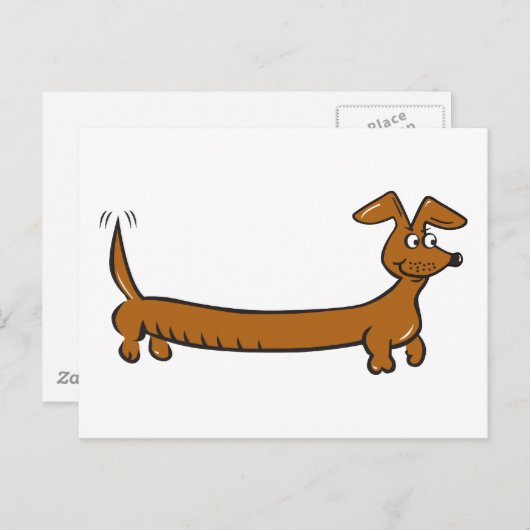 Doxie Dachshund Briefkaart (Voorkant / Achterkant)