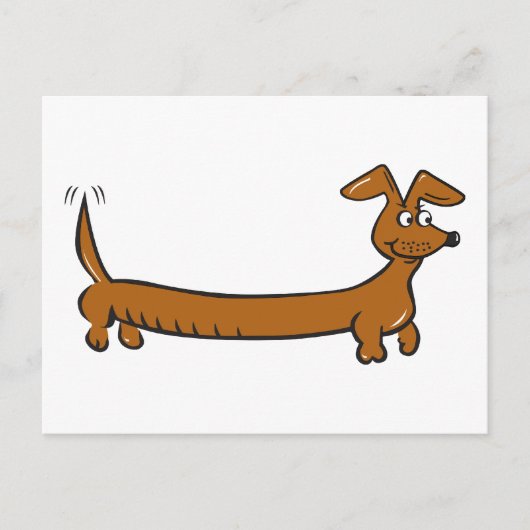 Doxie Dachshund Briefkaart (Voorkant)