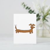 Doxie Dachshund Briefkaart (Staand voorkant)