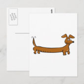 Doxie Dachshund Briefkaart (Voorkant / Achterkant)