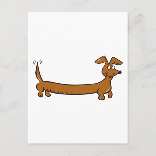 Doxie Dachshund Briefkaart (Voorkant)