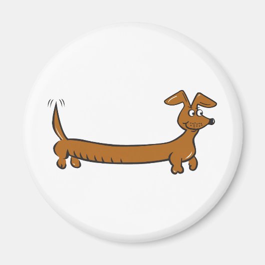 Doxie Dachshund Magneet (Voorkant)
