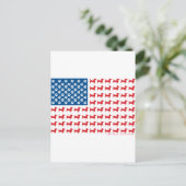 Doxie - Dachshund Patriotic American Flag Briefkaart (Staand voorkant)