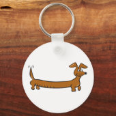 Doxie Dachshund Sleutelhanger (Voorkant)