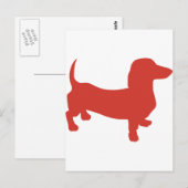 Doxie - Dacshund Briefkaart (Voorkant / Achterkant)