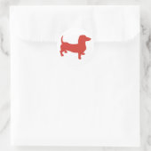 Doxie - Dacshund Ronde Sticker (Tas)