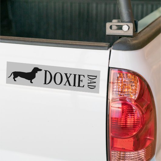 Doxie Dad Bumpersticker (Op Truck)