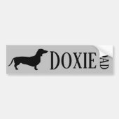 Doxie Dad Bumpersticker (Voorkant)