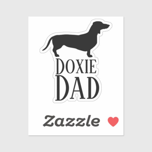 Doxie Dad Sticker (Vel)