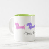 Doxie Day Tweekleurige Koffiemok (Voorkant links)