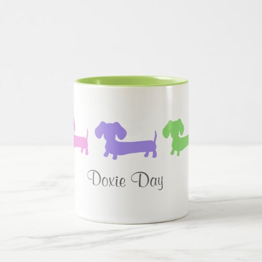 Doxie Day Tweekleurige Koffiemok (Center)