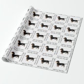 Doxie Dog Love - Cute Little Dachshund Cadeaupapier (Uitgerold)