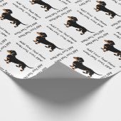 Doxie Dog Love - Cute Little Dachshund Cadeaupapier (Hoek)