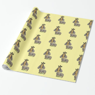 Doxie dog Mustache dachshund doguie Paper GiftWrap Cadeaupapier
