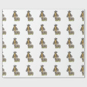 Doxie dog Mustache dachshund doguie Paper GiftWrap Cadeaupapier (Vlak)