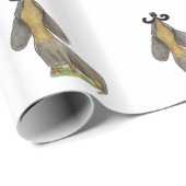 Doxie dog Mustache dachshund doguie Paper GiftWrap Cadeaupapier (Rol Hoek)