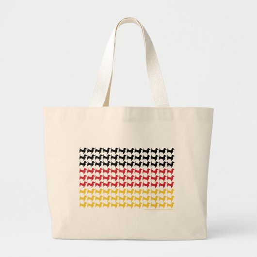 DOXIE-DUITSE-VLAG GROTE TOTE BAG (Voorkant)
