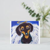 Doxie Engel Briefkaart (Staand voorkant)