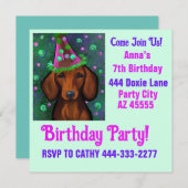 Doxie Feestje  Kaart (Voorkant / Achterkant)