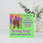 Doxie Feestje  Kaart (Staand voorkant)