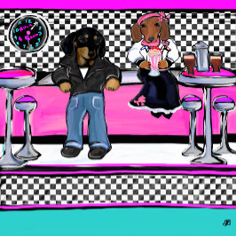 Doxie Feestje  Kaart