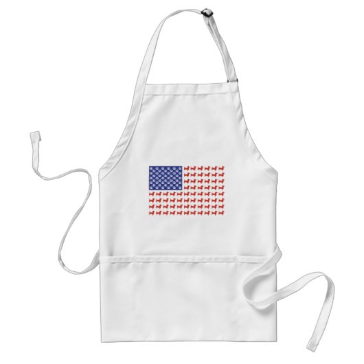 DOXIE-FLAG-T-shirt Standaard Schort (Voorkant)
