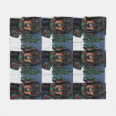 Doxie Fleece Deken (Voorkant (Horizontaal))