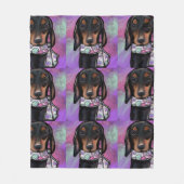 Doxie fleece deken (Voorkant)