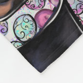 Doxie fleece deken (Hoek)