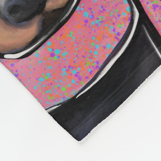 Doxie Fleece Deken (Hoek)